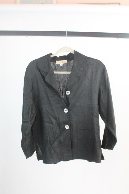 Women's Vintage David Bart Petite Black Long Sleeve