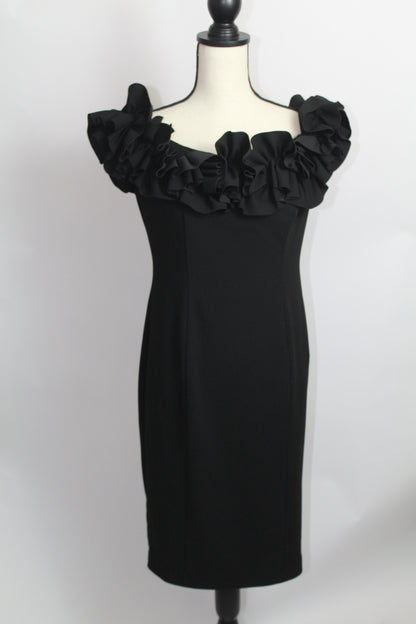 Women’s Calvin Klein Classic Black Sleeveless Dress – Size 6