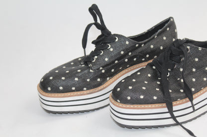 Women's Zara Striped Black/Grey Shoes Size 37