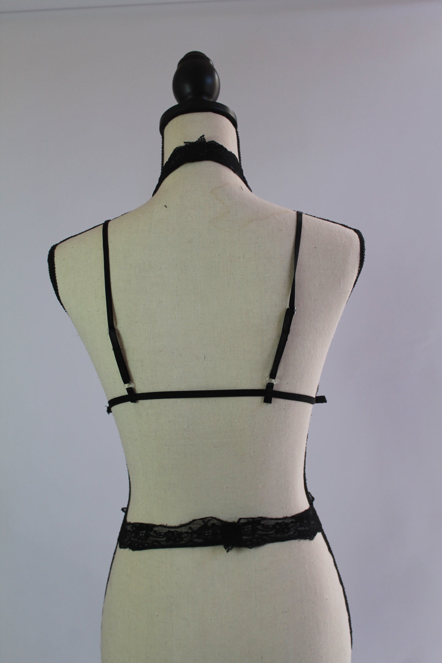 Black Lace Lingerie - Thrifted New in Bag - Sizes Vary
