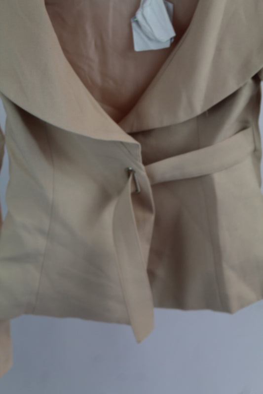 Women's Missguided Tan Blazer Size 0 - NWT