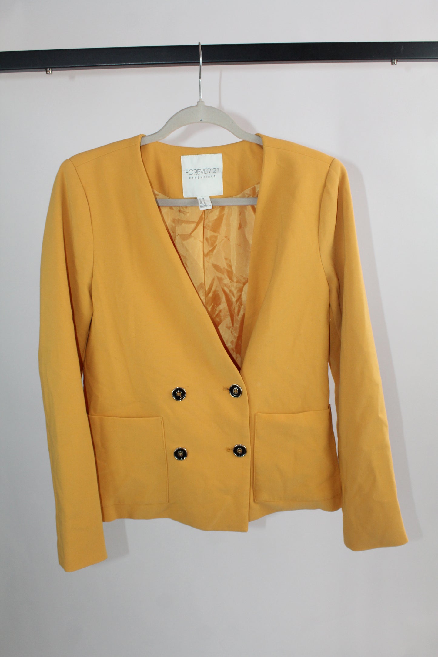 Women's Forever 21 Yellow Blazer Size Medium