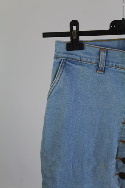 G.V.B.D. Denim Light Wash Pencil Skirt Women's Size XS