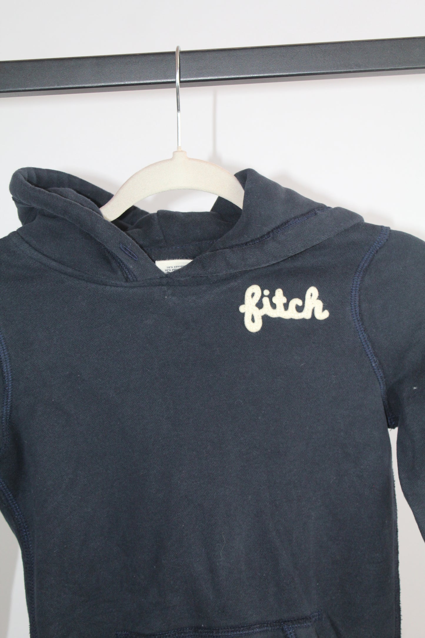 Women's Vintage Abercrombie & Fitch Blue Hoodie Size Medium