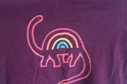 Boys Cat & Jack Burgundy Dino Shirt Size 4T