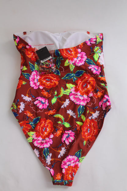 Cotton On Floral One Piece Bathing Suit - Thrifted New - Size Medium