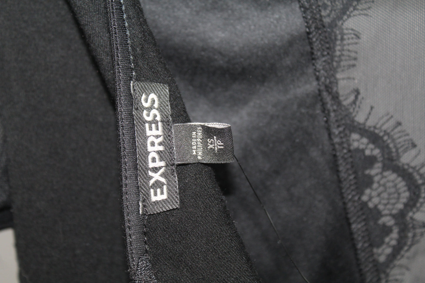 Women's Express Black Crop Top Size XS