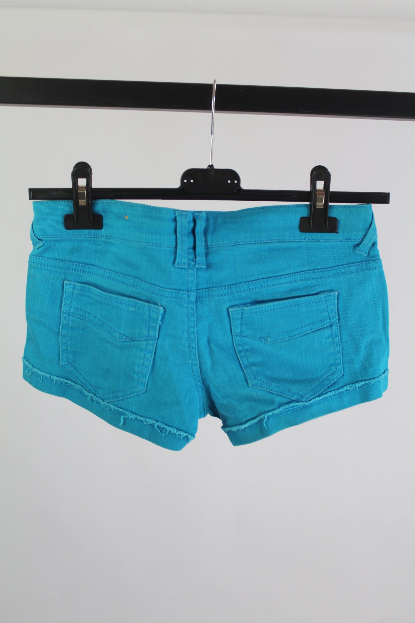 Y2K Mossimo Supply Co Teal Mini Shorts Women's Size 1
