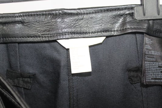 Women's HM Black Pencil Pleather Skirt Size 4