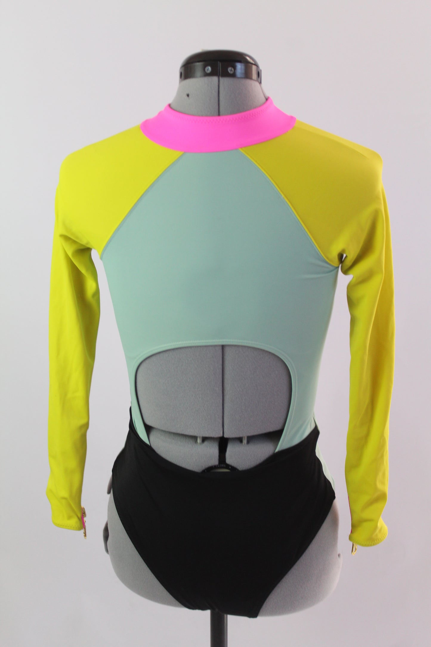 HM One Piece Bathing Suit Block Color Size 6