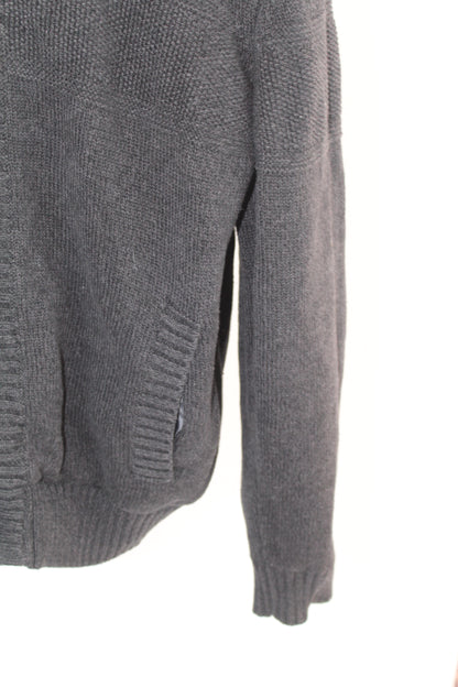 Men's Grey Knit Sweater Boston Traders Size Large