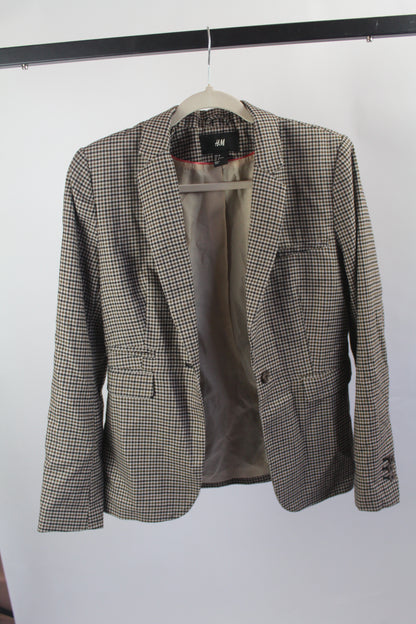 Women's Black/White HM Blazer Size 8