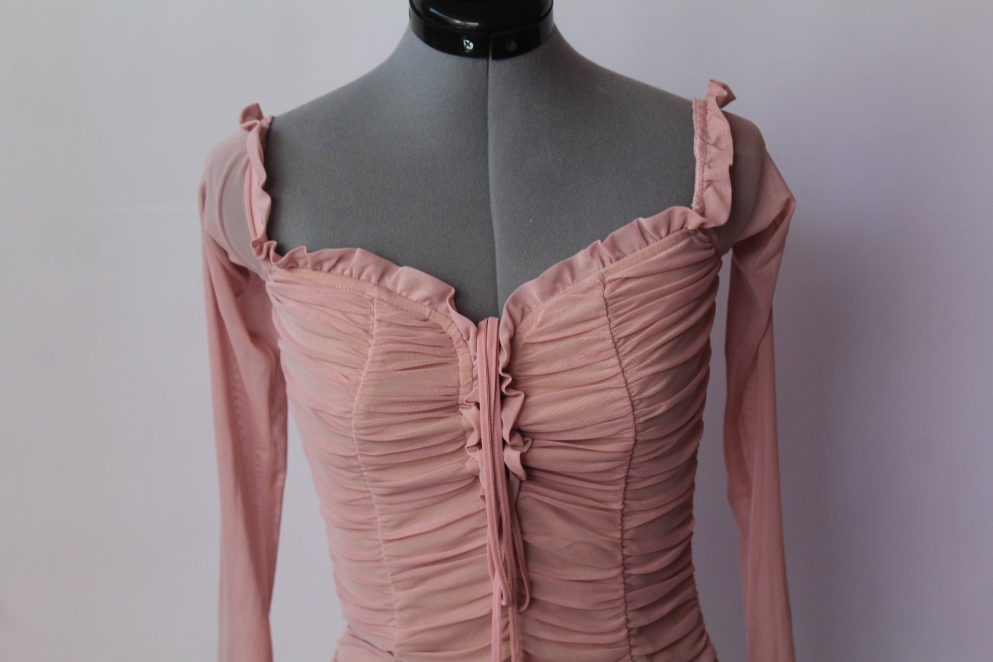 Tiger Mist Pink Long Sleeve Mini Dress Medium Threndzs Tiger Mist Pink Long Sleeve Mini Dress Medium Threndzs