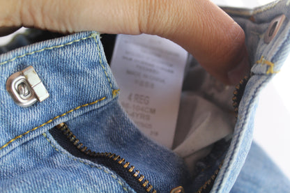 Boys Levi's Light Wash 511 Straight Leg Denim Size 4 Regular