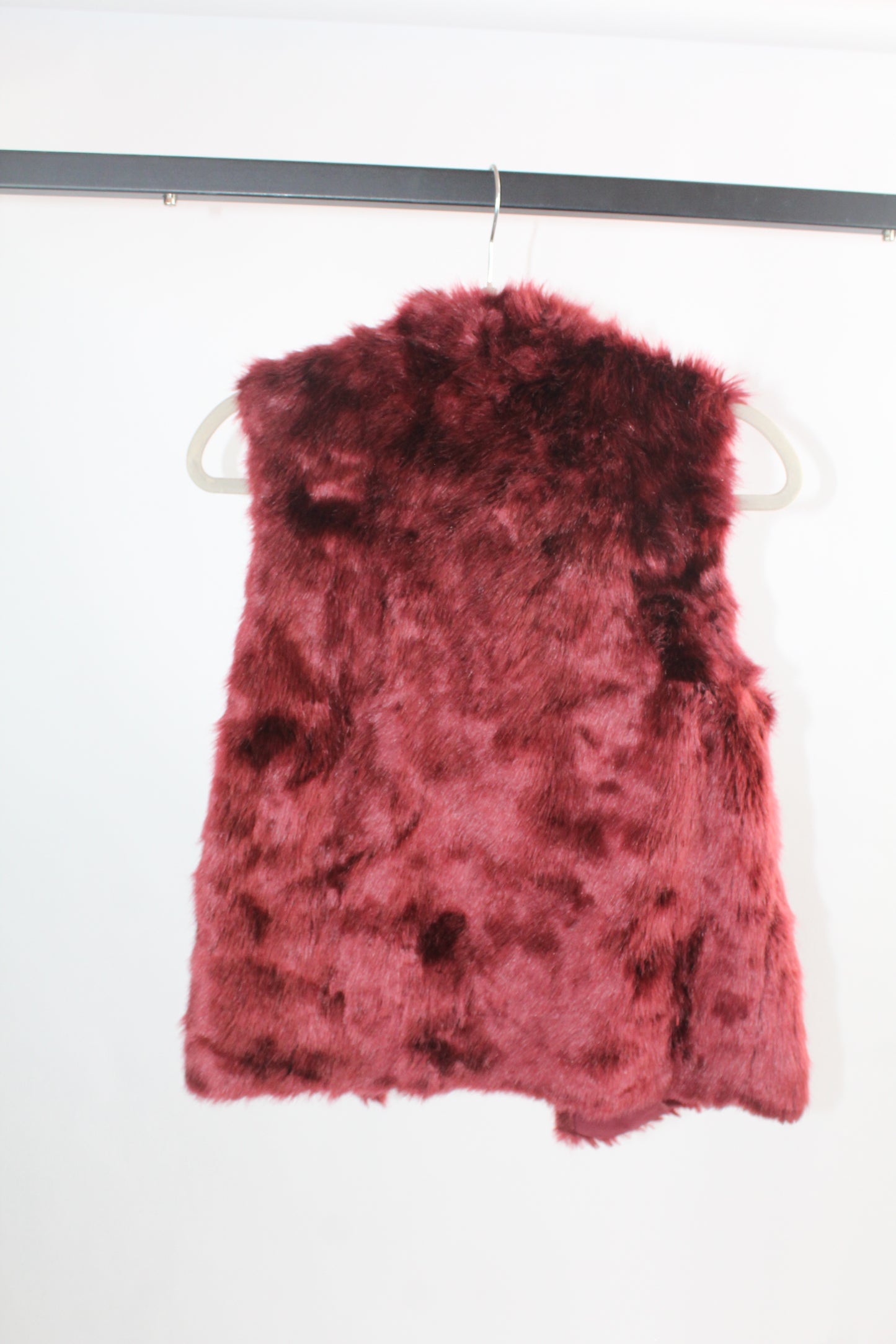 Women's Forever 21 Faux Red Fur Vest Size M
