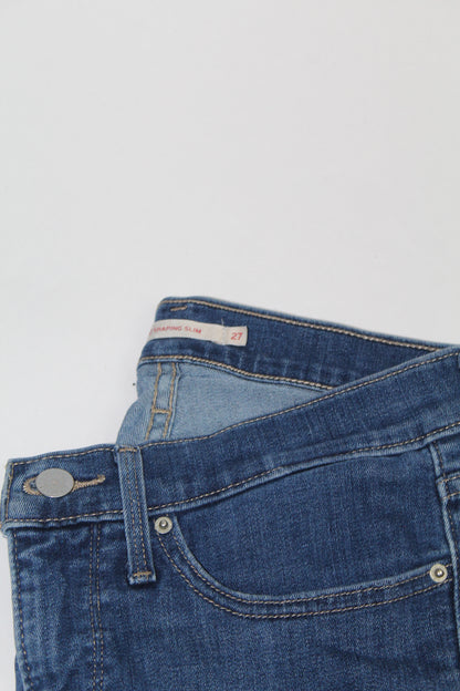 Women’s Dark Wash Slim Fit Levi's Stretch Jeans – Size 27