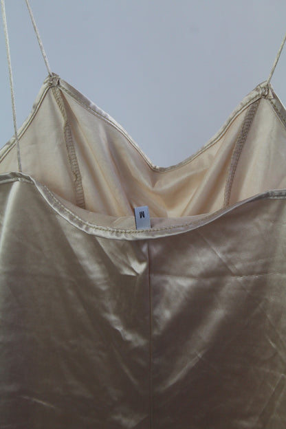 Silk Cream Women's Mini Dress Size Medium