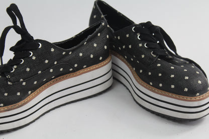 Women's Zara Striped Black/Grey Shoes Size 37