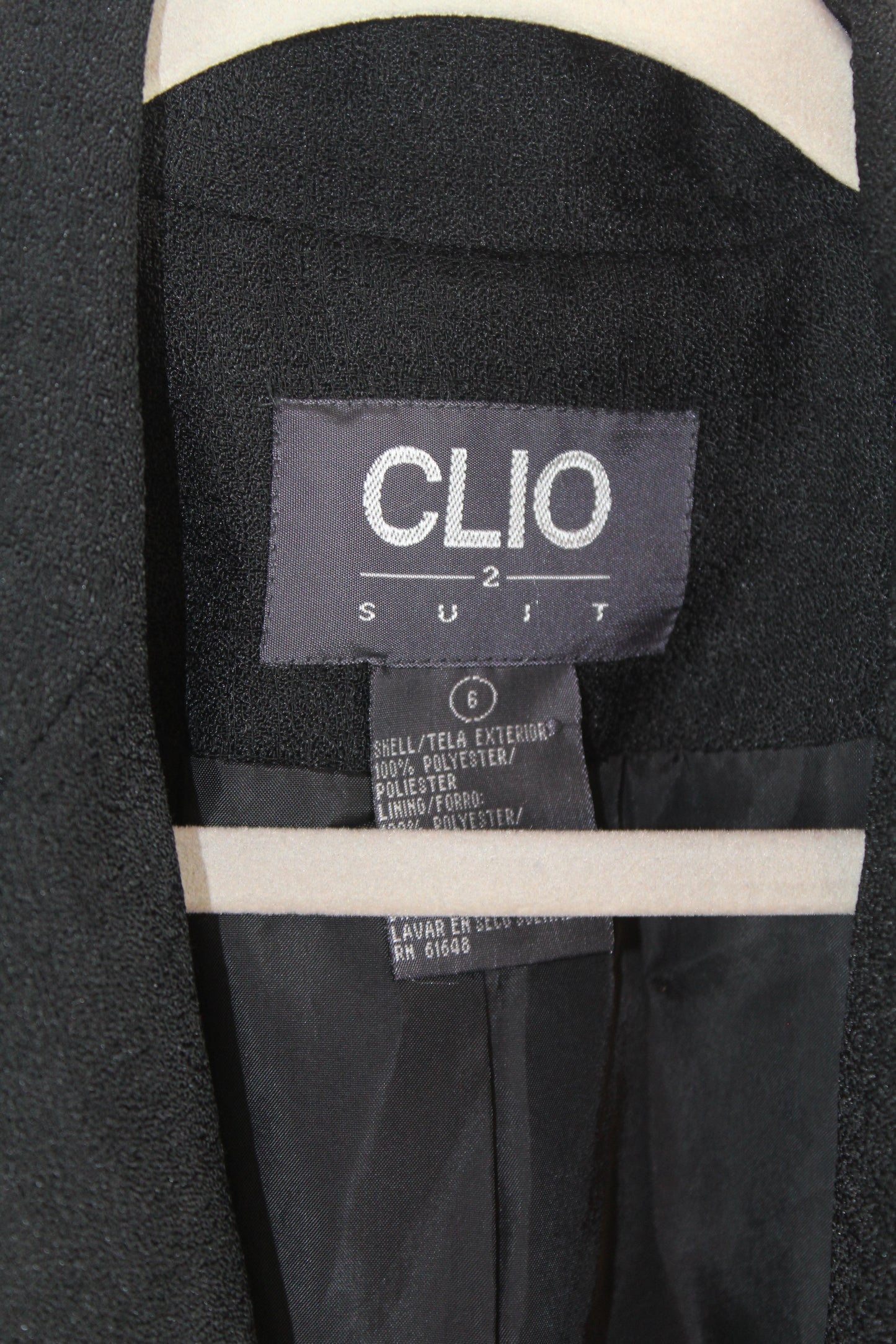 Women's Black Vintage Suit Blazer Size 6