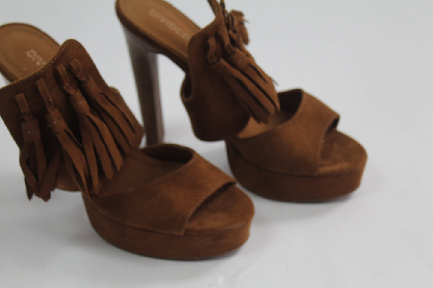 Women's Brown Suede Heels Size 37