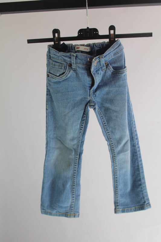 Boys Levi's Light Wash 511 Straight Leg Denim Size 4 Regular