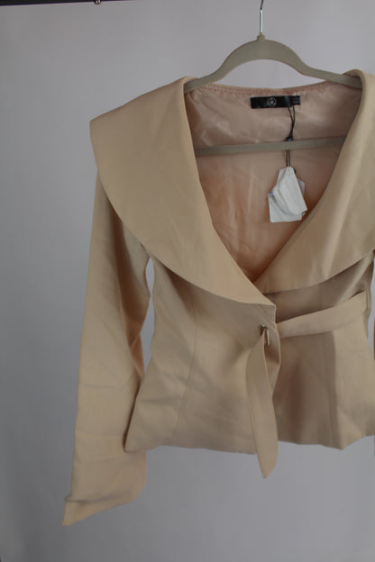 Women's Missguided Tan Blazer Size 0 - NWT