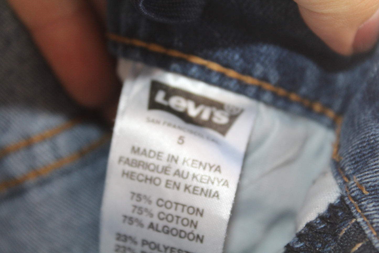 Boys Levi 511 Slim Size 5