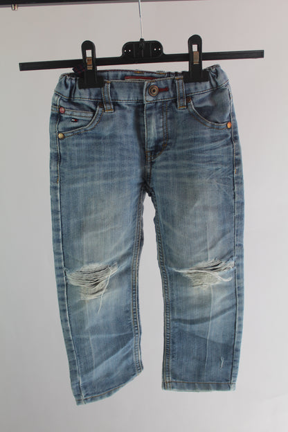 Boys Tommy Hilfiger Light Wash Denim Size 3T