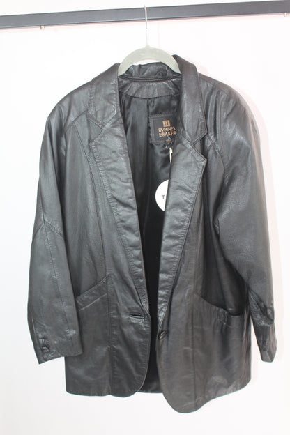 Women's Byrnes and Blaker Vintage Leather Blazer Size XS