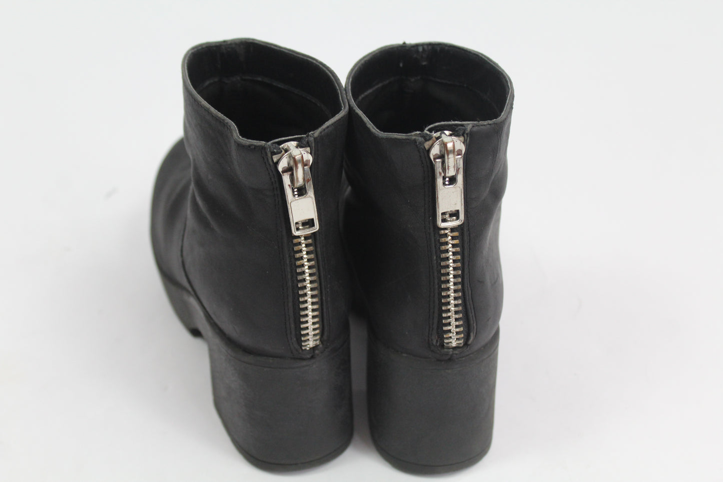 Women's Asos Black Chunk Booties Size 4
