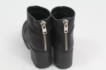 Women's Asos Black Chunk Booties Size 4