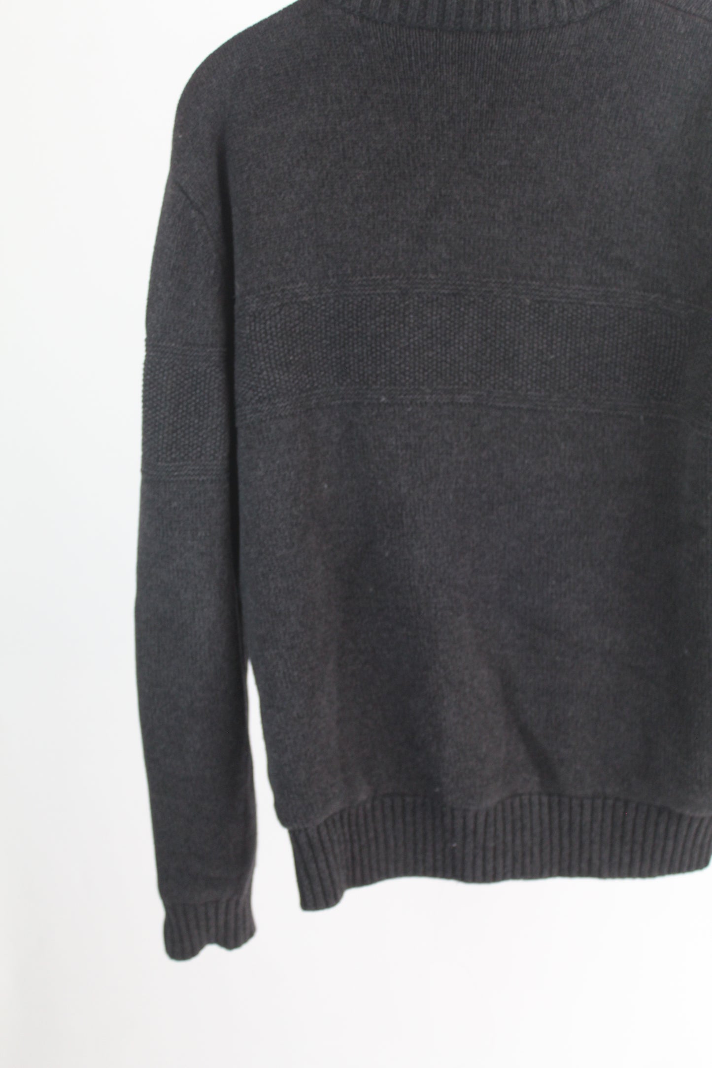 Men's Grey Knit Sweater Boston Traders Size Large