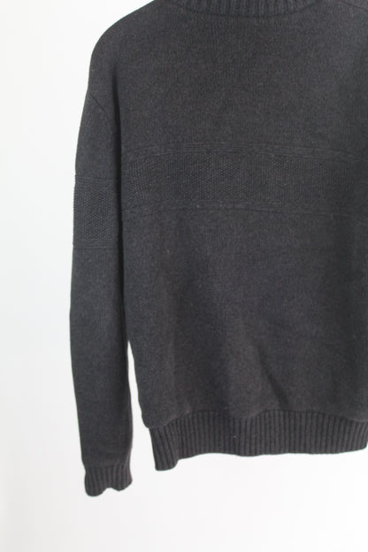 Men's Grey Knit Sweater Boston Traders Size Large