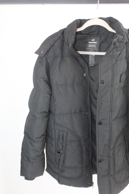 Women's Black Puffer Jacket Size Small Brand Wantdo