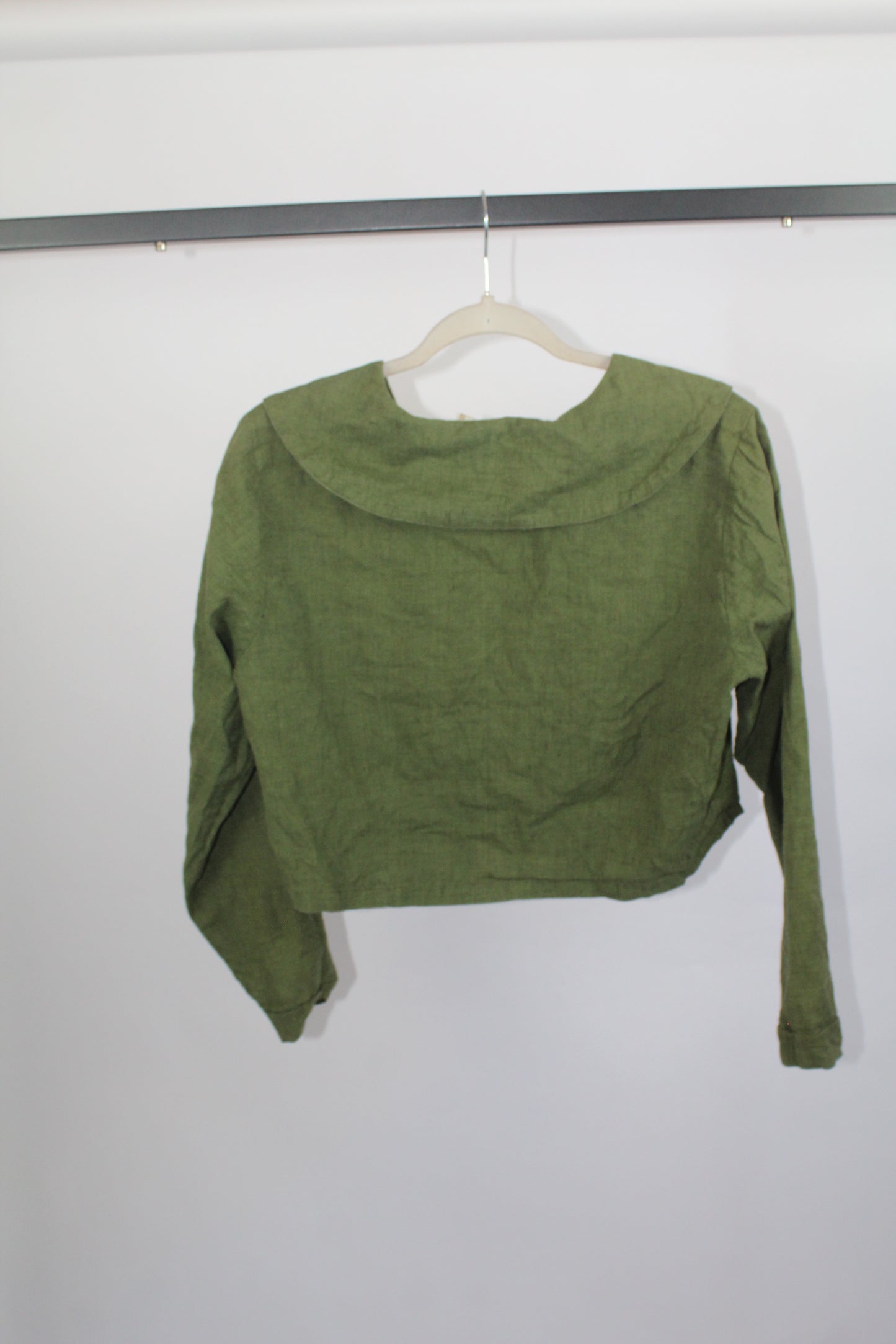 Women's Vintage Green April Cornell Long Sleeve Top Size Medium