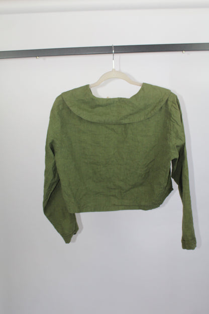 Women's Vintage Green April Cornell Long Sleeve Top Size Medium
