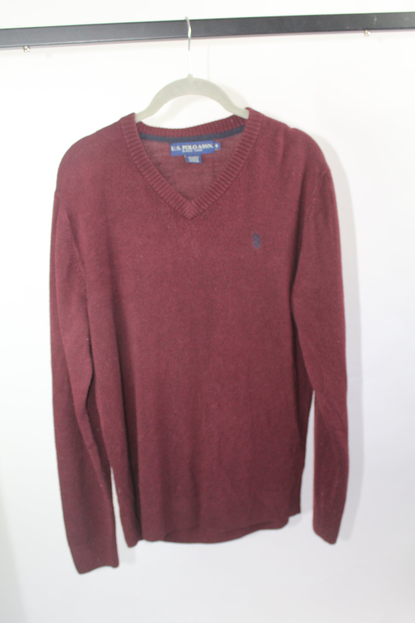 Burgundy US Polo Sweater Size Medium