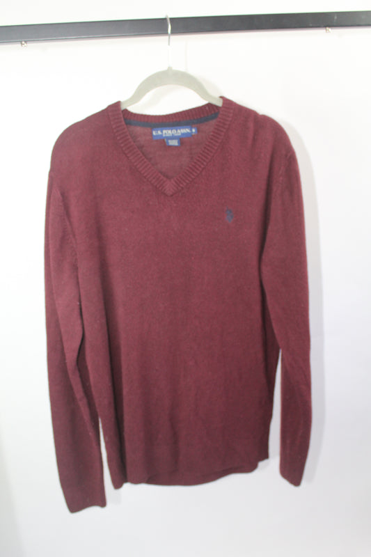 Burgundy US Polo Sweater Size Medium