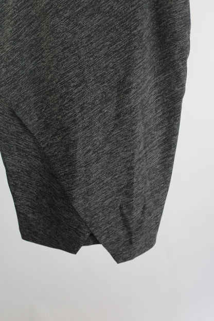 H&M Stretch Grey Pencil Skirt w/Open Slit Women's Size Small