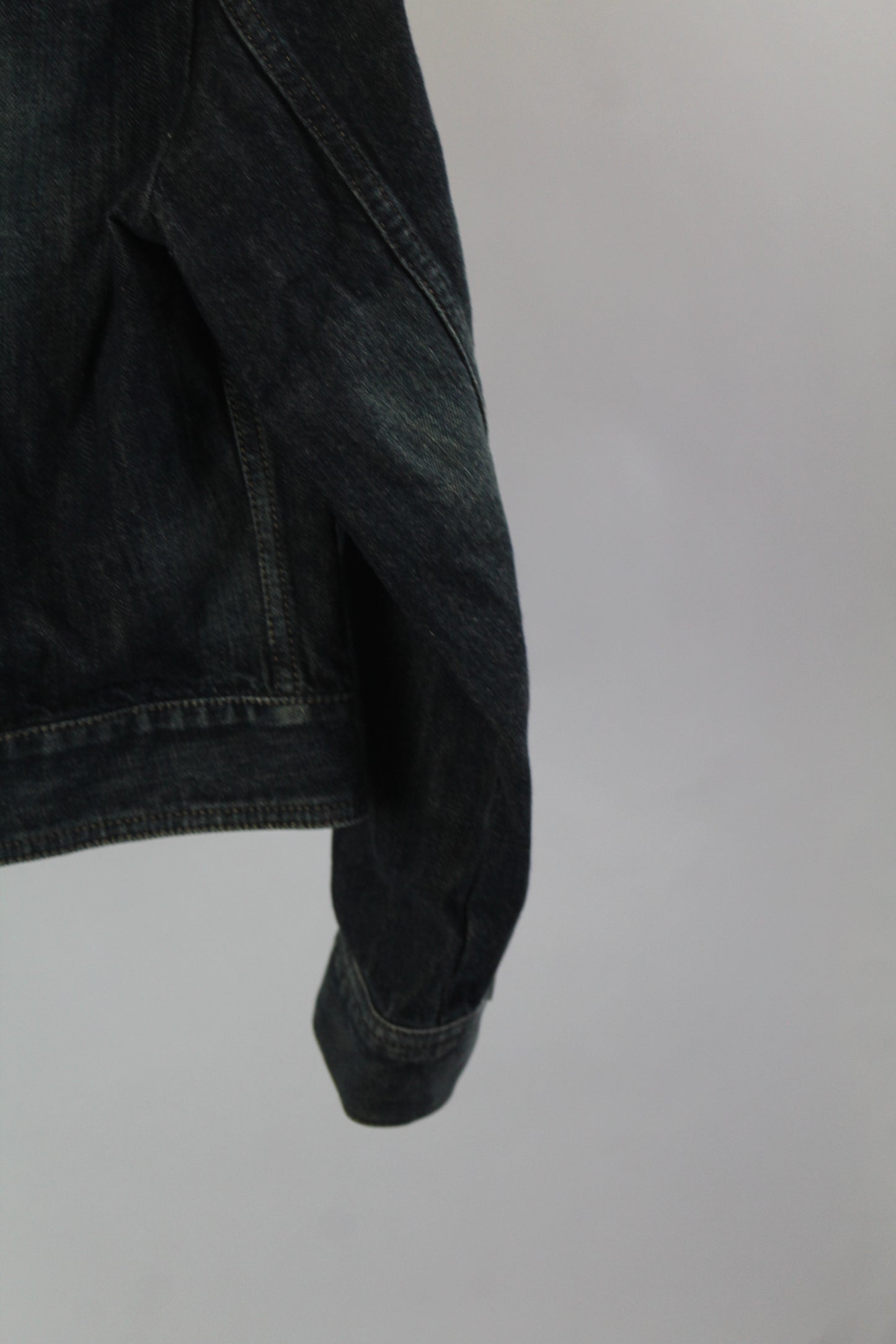 Women's Express Blue Cropped Denim Jacket Size Small