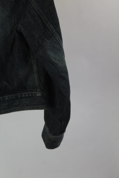 Women's Express Blue Cropped Denim Jacket Size Small