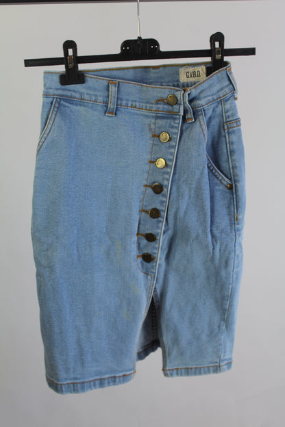 G.V.B.D. Denim Light Wash Pencil Skirt Women's Size XS