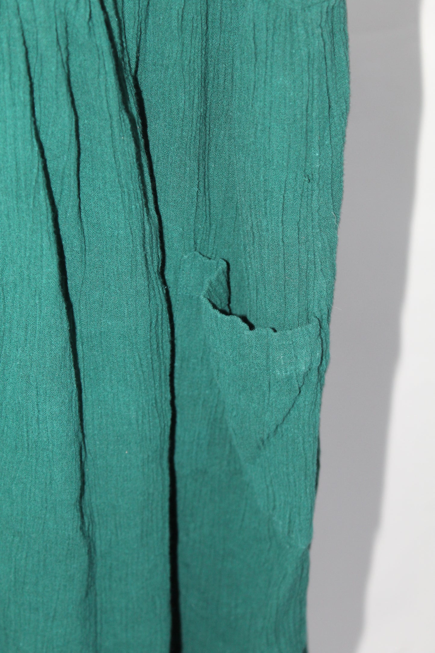 Women's Vintage Maxi Green Dress Laurel Rose Size Large