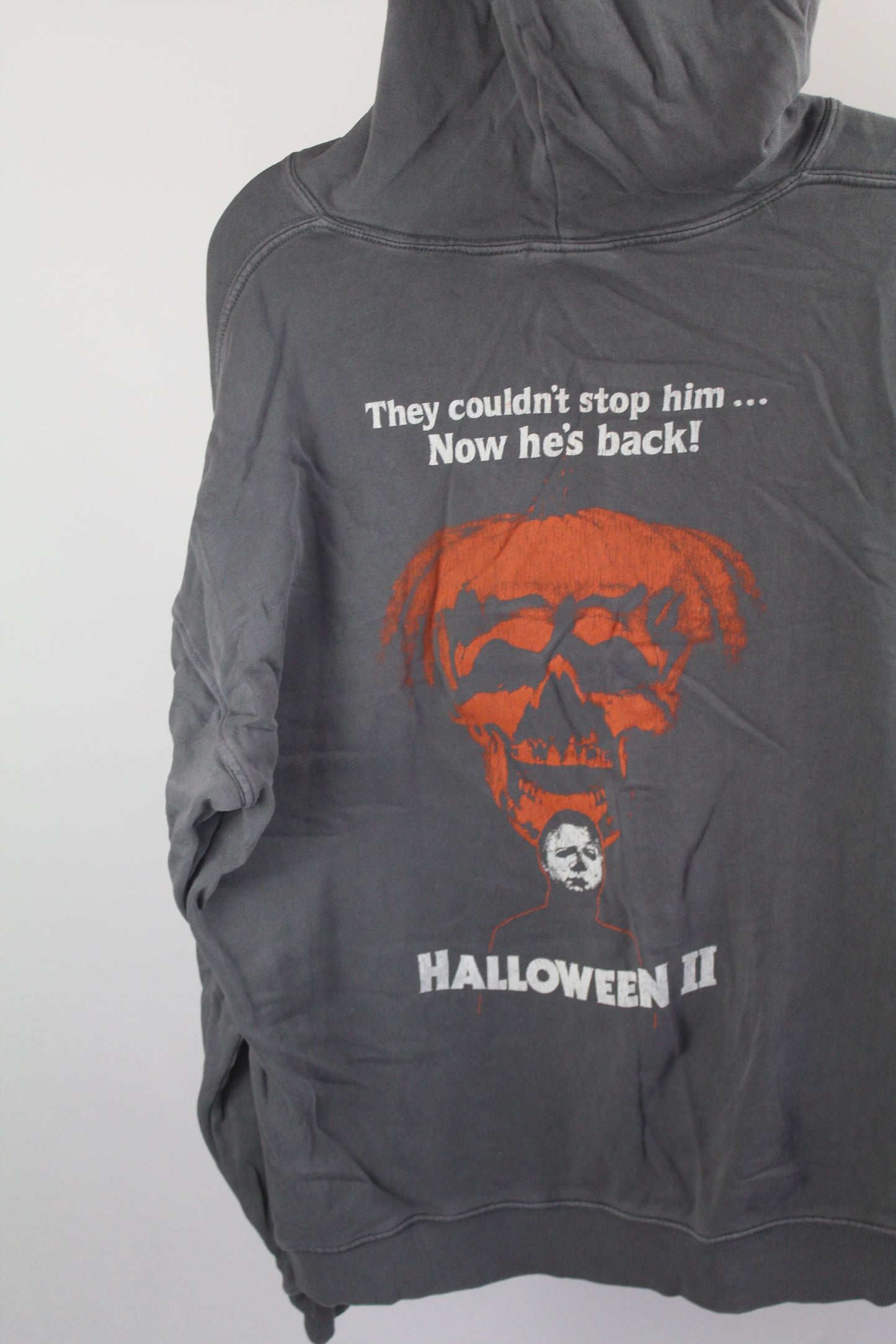 Women's Grey Halloween Hoodie Size Large