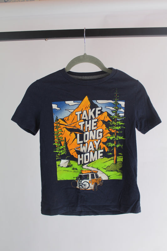 Boys Old Navy Blue T-Shirt Size 8