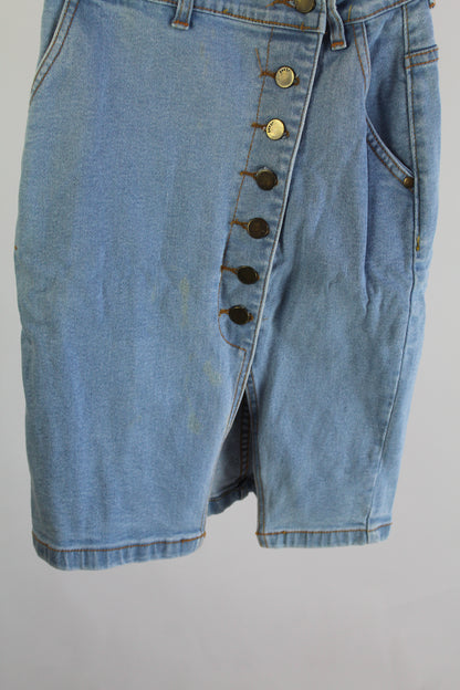 G.V.B.D. Denim Light Wash Pencil Skirt Women's Size XS
