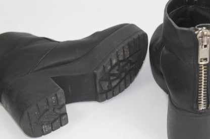 Women's Asos Black Chunk Booties Size 4