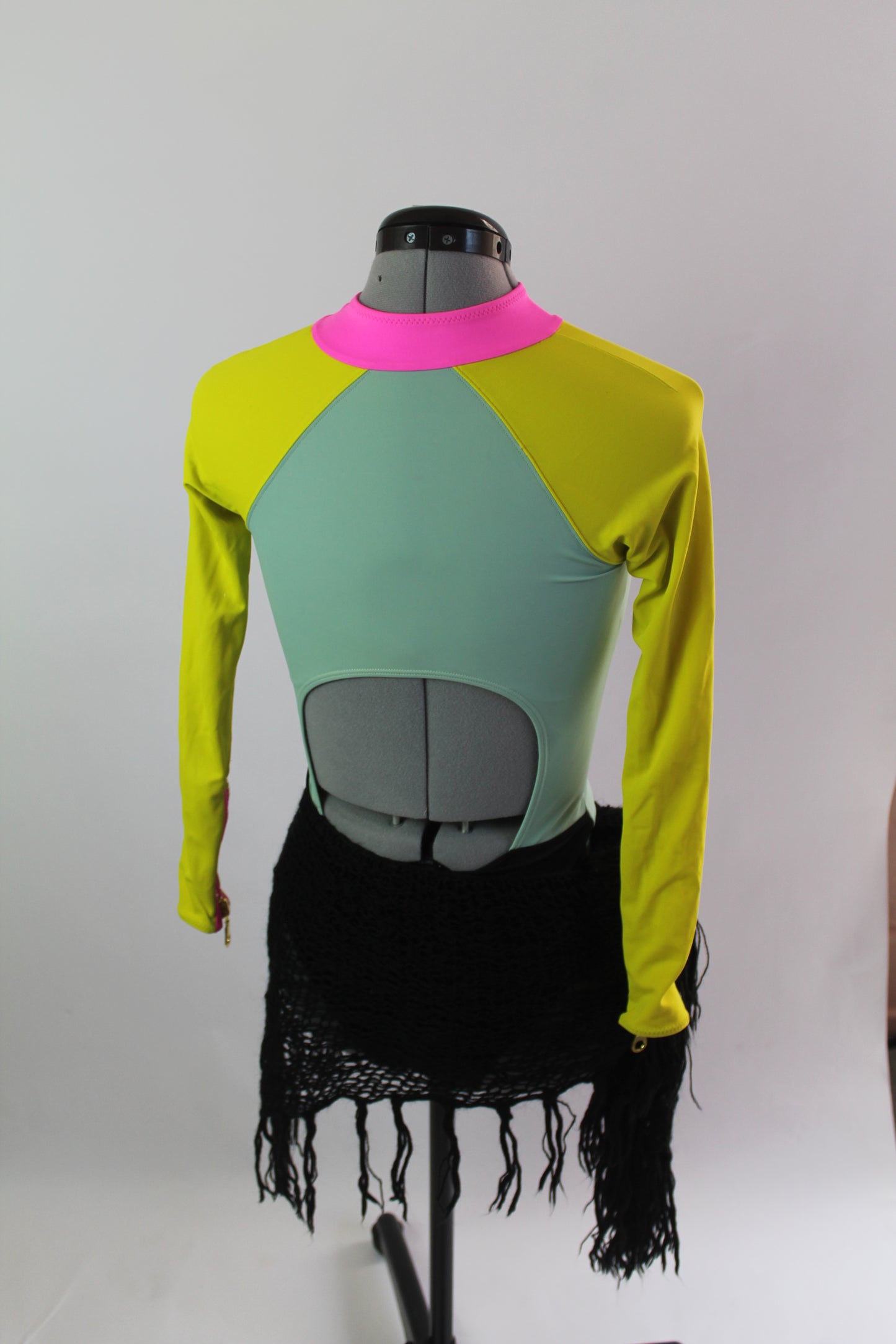 HM One Piece Bathing Suit Block Color Size 6