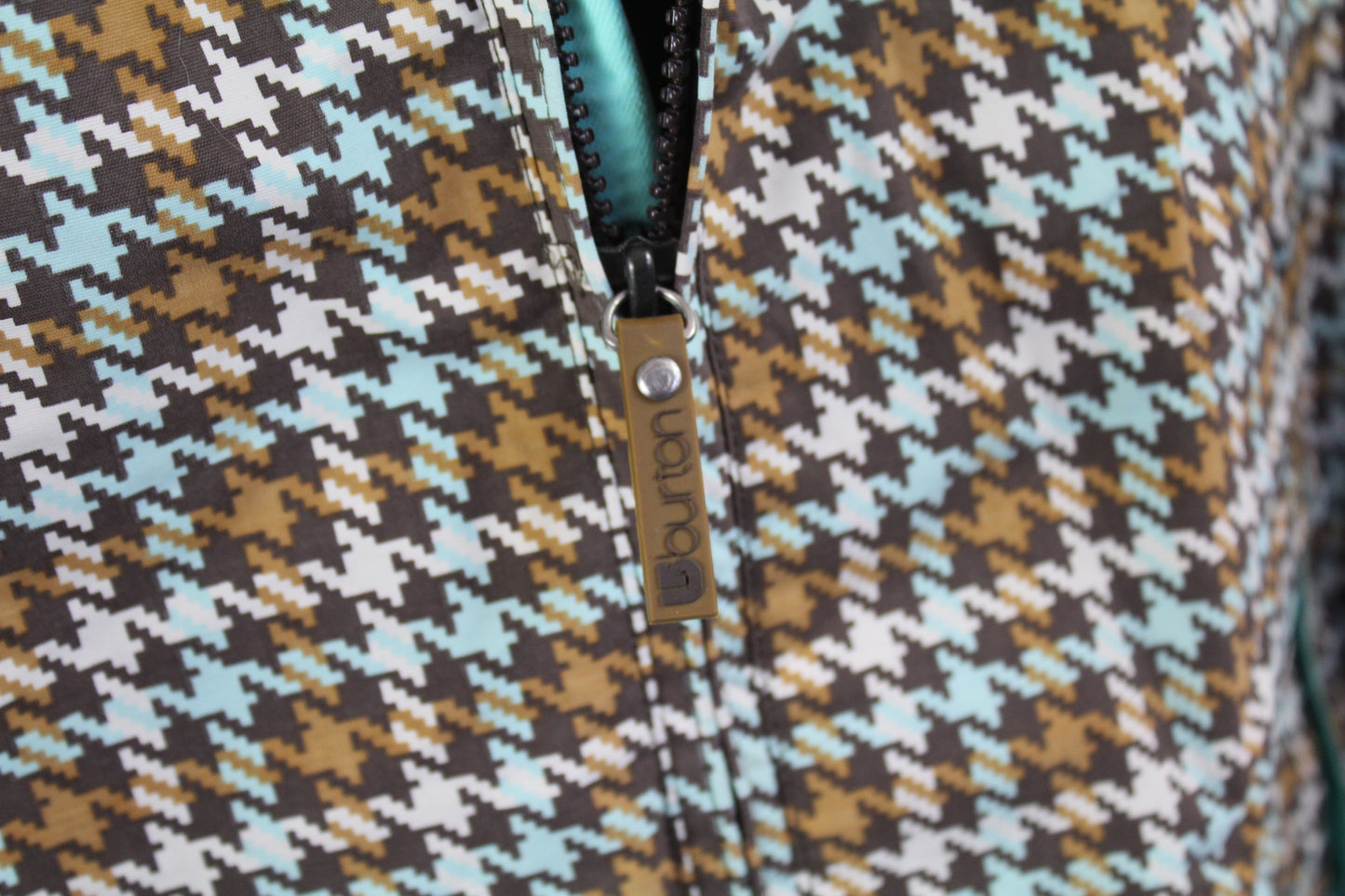 Women's Snow Jacket Burton Brown Plaid Size Small