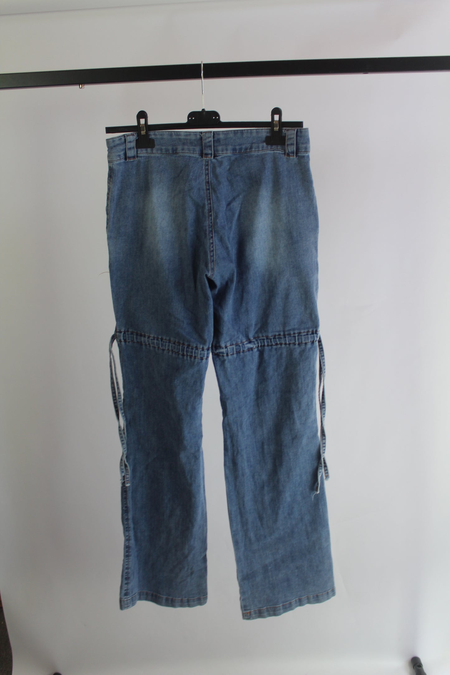 I AM GIA Women's Light Wash Cargo Pants Size Small